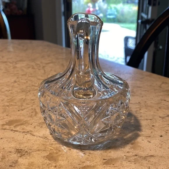 ANTIQUE CRUET EAPG~PURITAN by ROBINSON GLASS CO ca. 1895~CLEAR CRYSTAL~NICE~G11